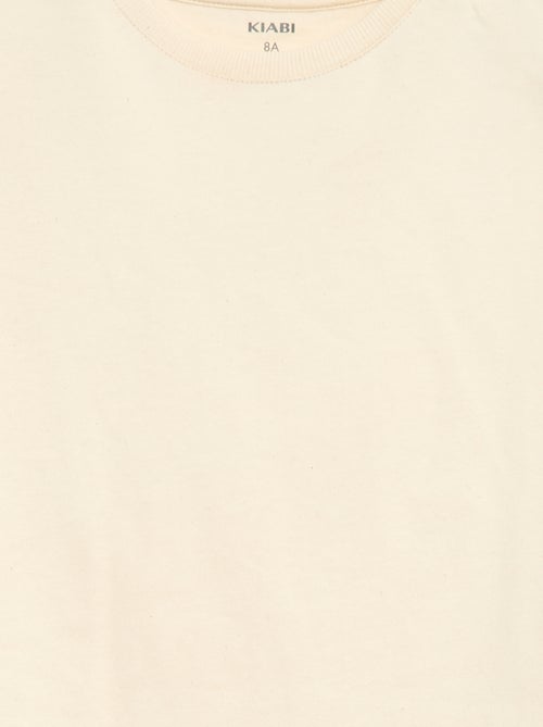 T-Shirt aus Tough Cotton mit kurzen Ärmeln - Kiabi