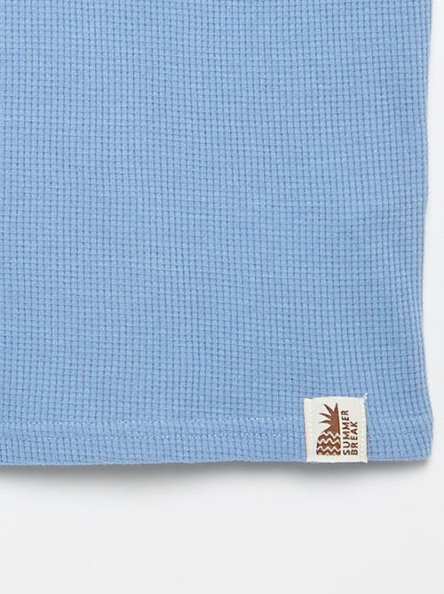 T-Shirt aus Waffelstrick - Kiabi