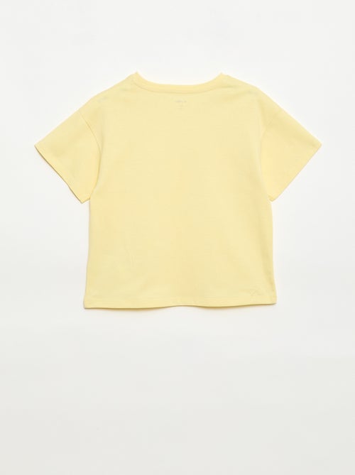 T-shirt avec fleurs en macramé - Kiabi