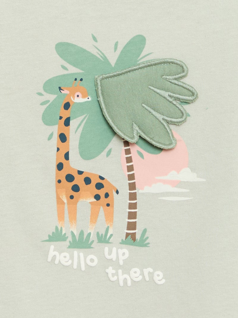 T-shirt avec imprimé animé Vert - Kiabi