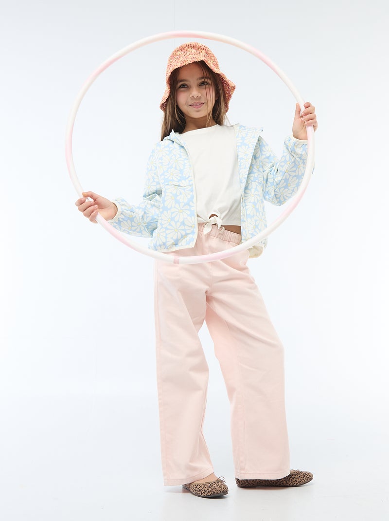 T-shirt avec nœud à la taille Blanc - Kiabi