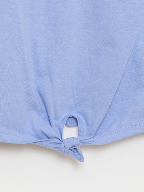 T-shirt avec nœud à la taille - Kiabi