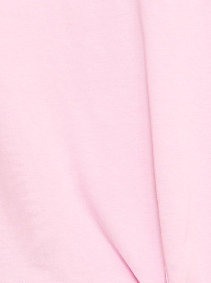 T-shirt avec nœud à la taille Rose - Kiabi