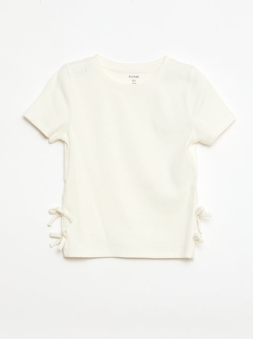 T-shirt avec nœuds fantaisie - Kiabi