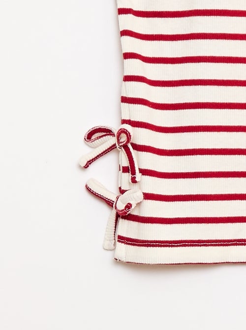 T-shirt avec nœuds fantaisie - Kiabi