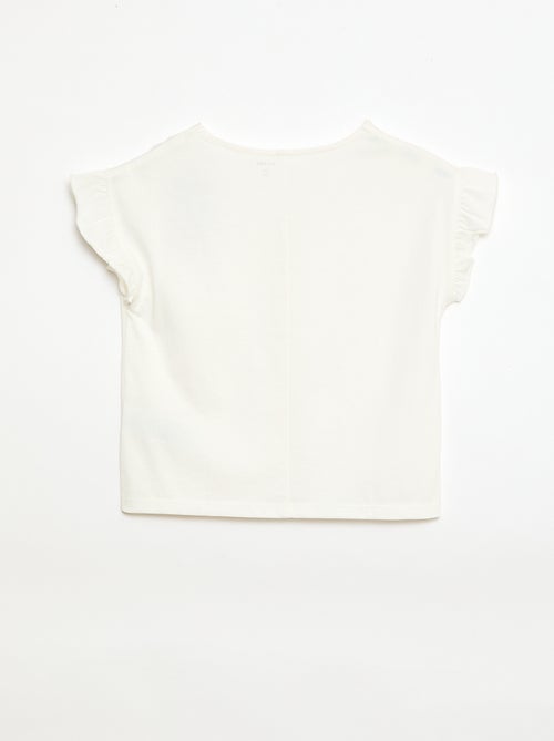 T-shirt avec nœuds fantaisies - Kiabi