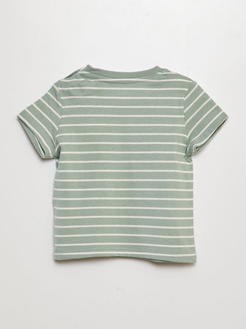 T-shirt avec poche poitrine - Kiabi