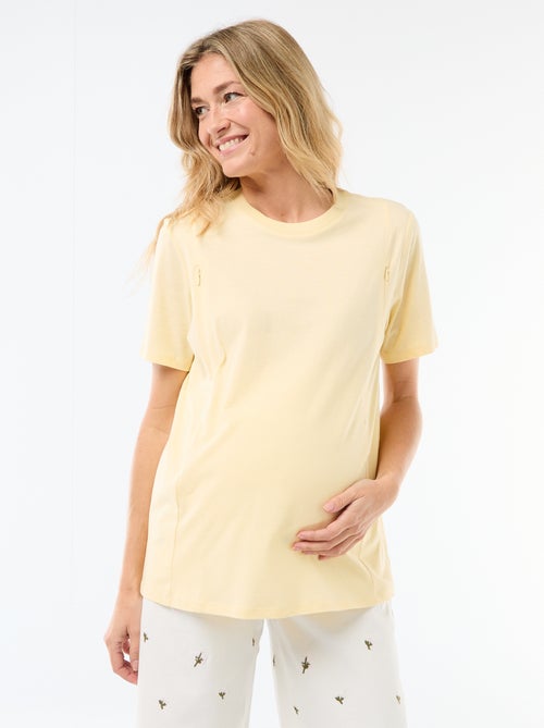 T-shirt basico da allattamento a maniche corte - Kiabi