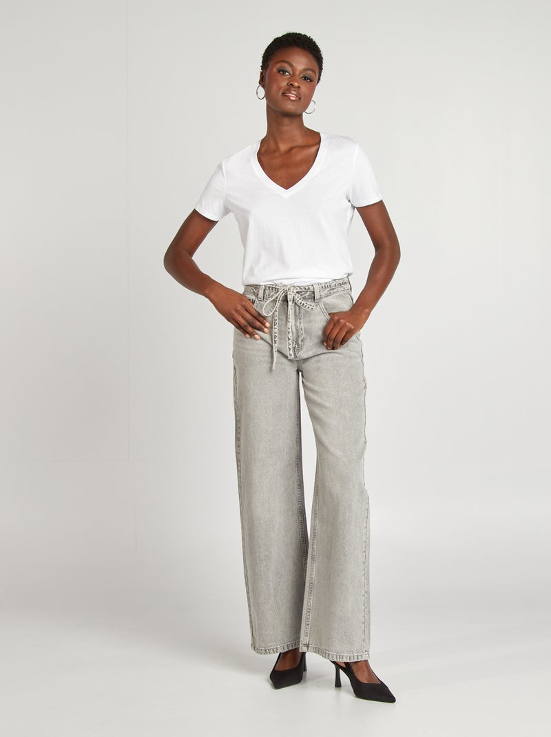 T-shirt basique Blanc - Kiabi