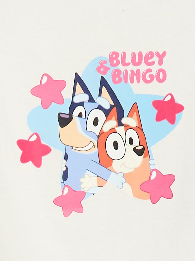 T-shirt 'Bluey' à manches courtes Blanc - Kiabi