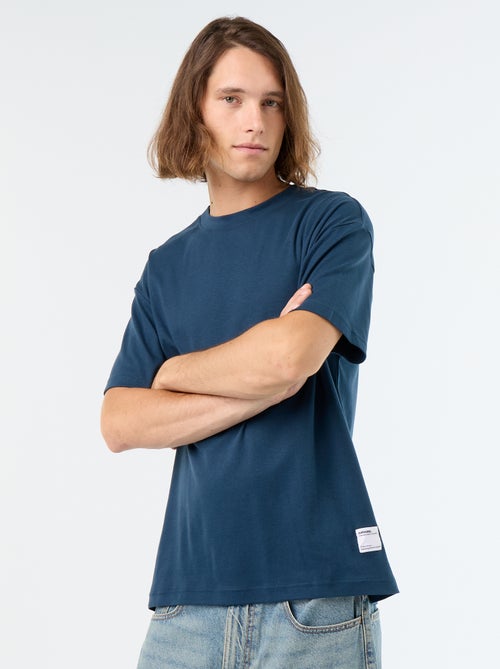 T-shirt col rond en coton - Kiabi T-shirt col rond en coton - Kiabi