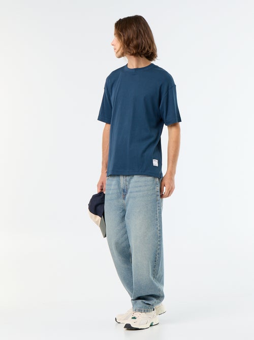 T-shirt col rond en coton - Kiabi T-shirt col rond en coton - Kiabi