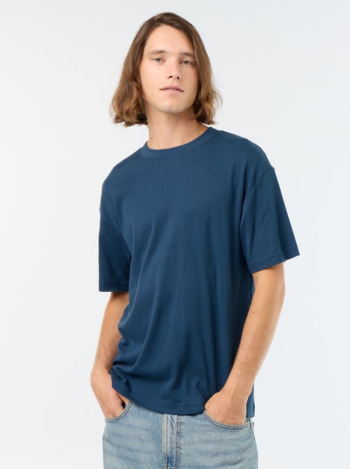 T-shirt col rond en coton - Kiabi T-shirt col rond en coton - Kiabi