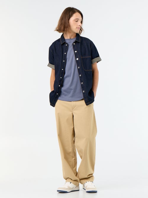 T-shirt col rond en coton - Kiabi T-shirt col rond en coton - Kiabi