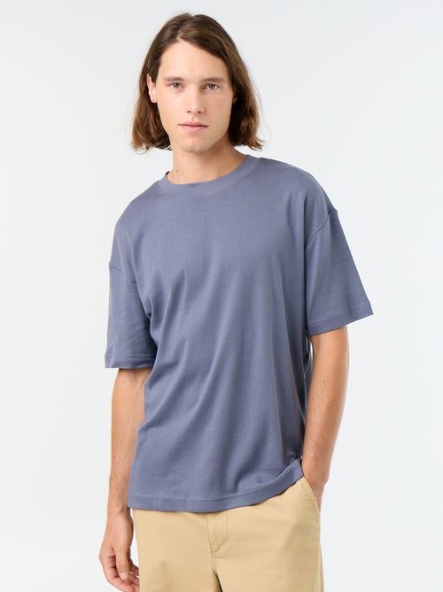 T-shirt col rond en coton - Kiabi T-shirt col rond en coton - Kiabi