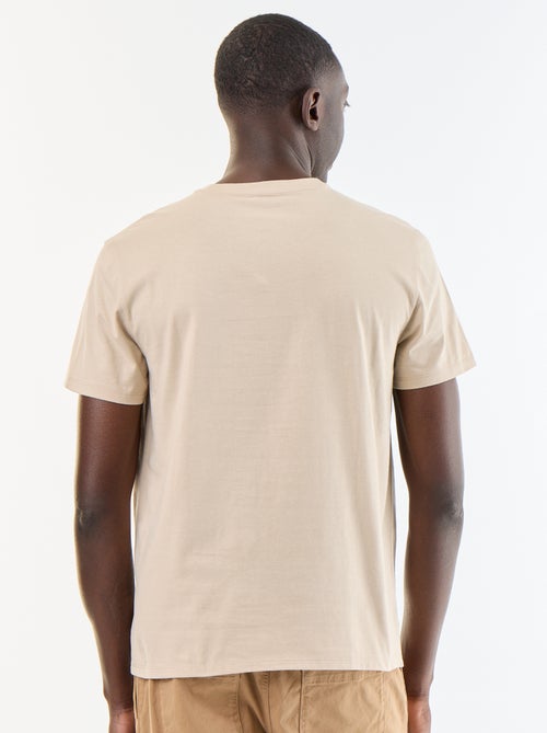 T-shirt col rond homme en jersey uni - Kiabi
