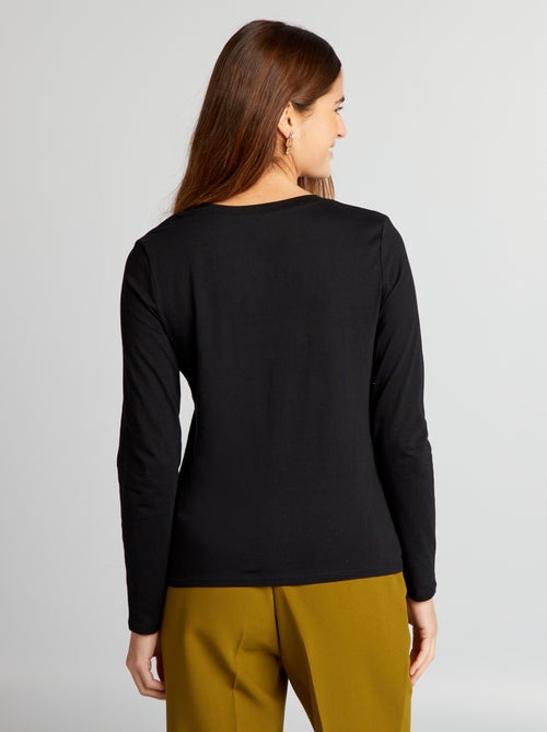 T-shirt col V - Kiabi