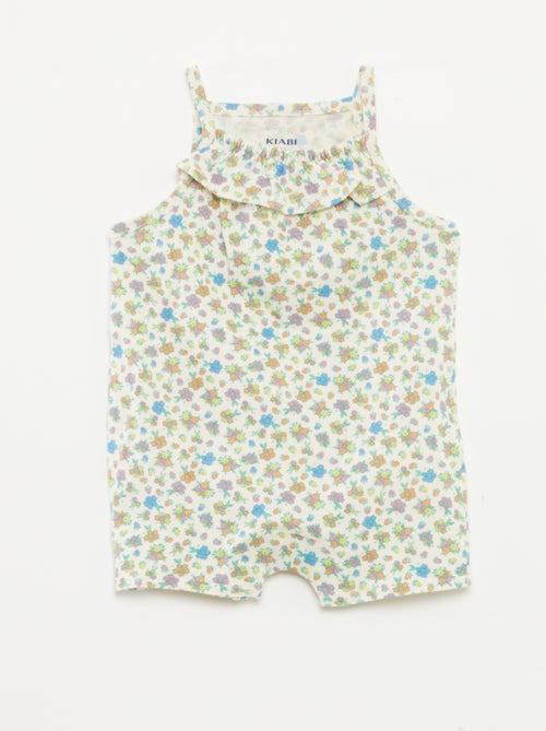 T-shirt + combishort à imprimé fleuri - 2 pièces - Kiabi