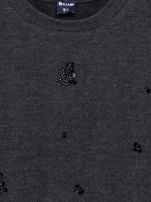 T-shirt con dettagli in perle - Kiabi