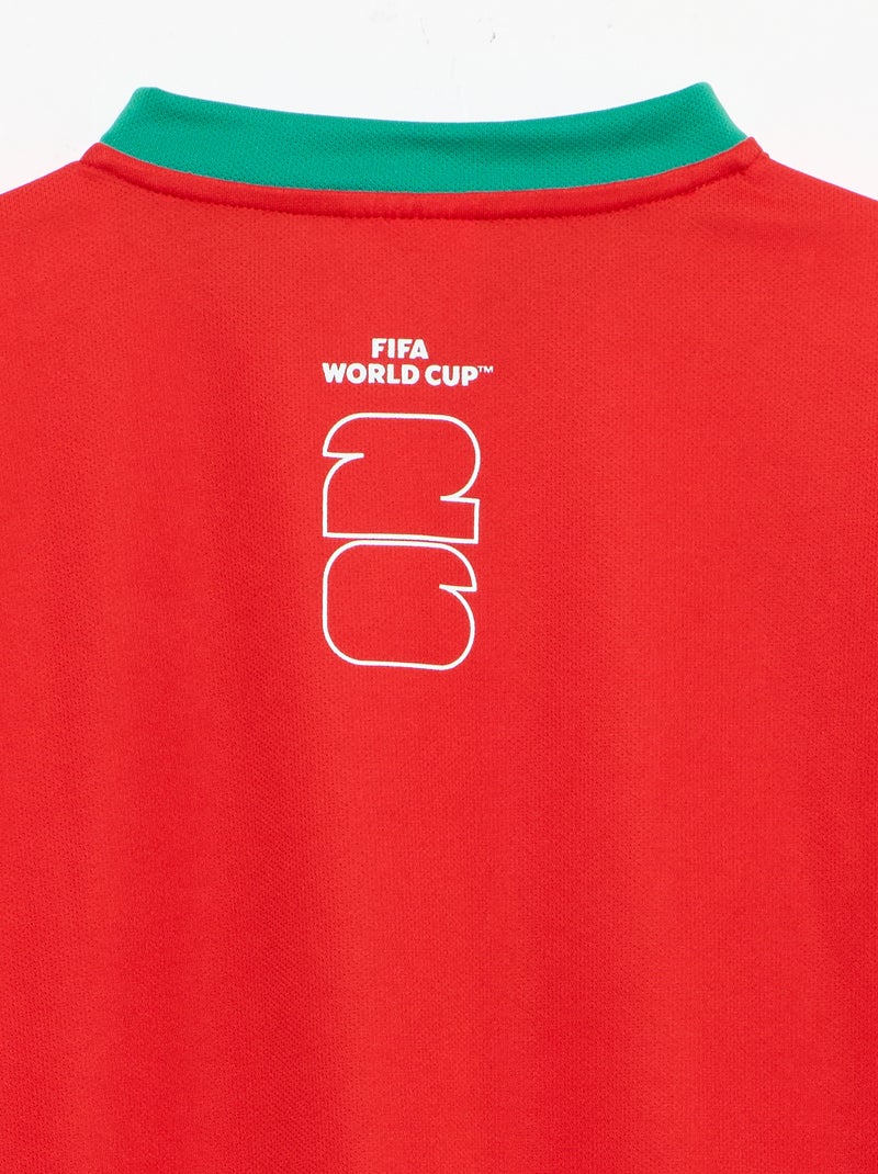 T-shirt con licenza ufficiale della Coppa del Mondo FIFA 26™ - Brasile Rosso - Kiabi