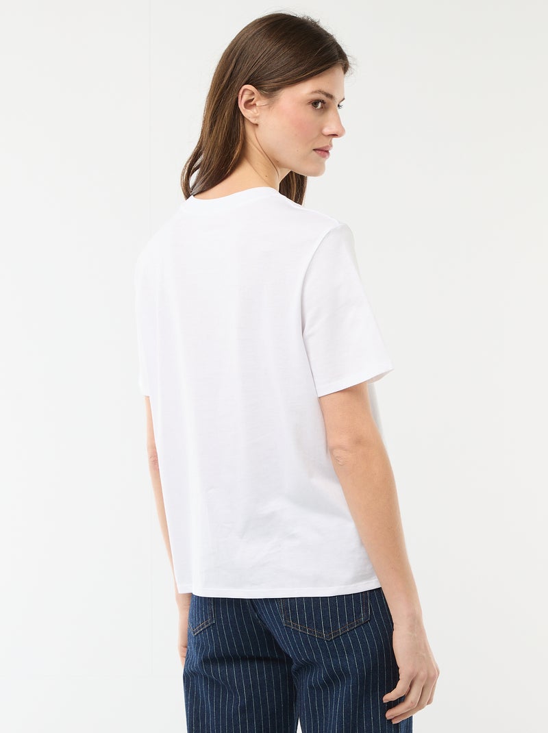 T-shirt con messaggio EVJF Blu - Kiabi