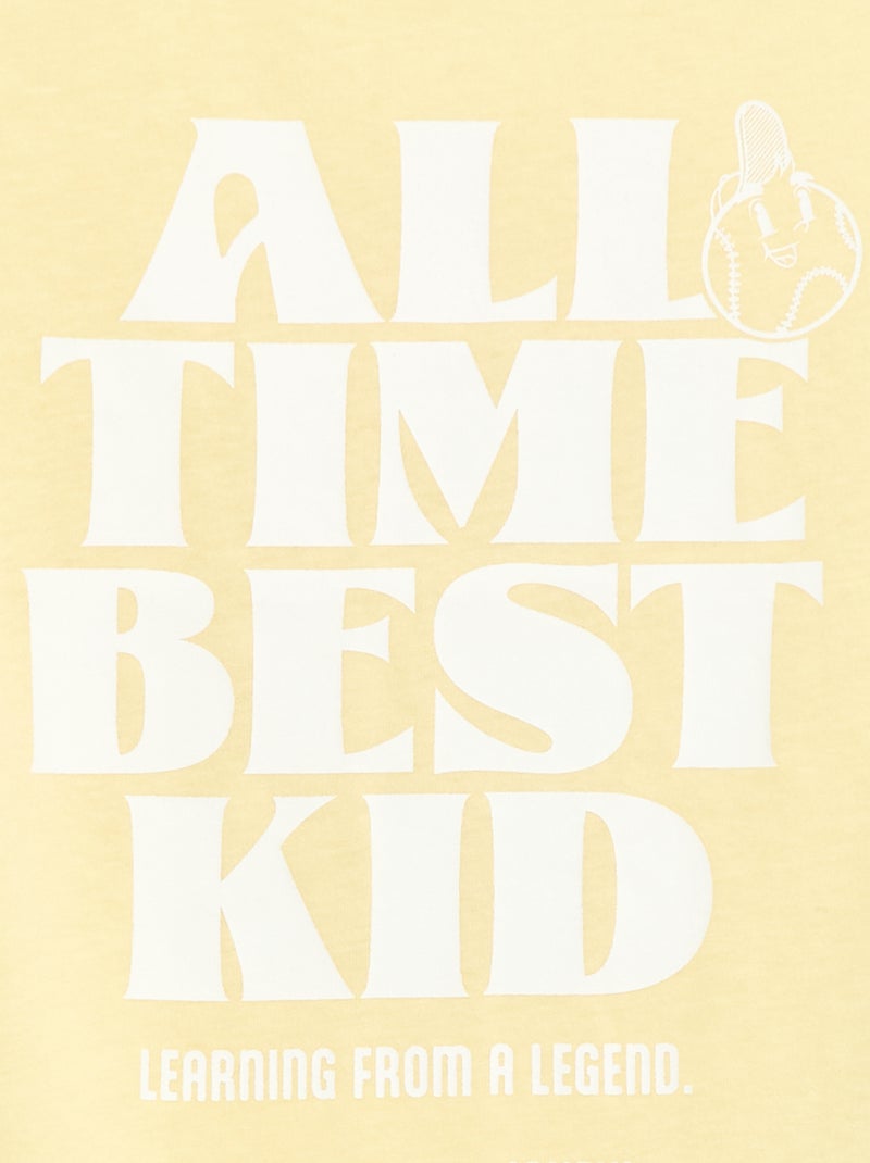T-shirt con messaggio per la festa del papà Giallo - Kiabi