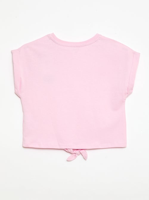 T-shirt con nodo in vita - Kiabi
