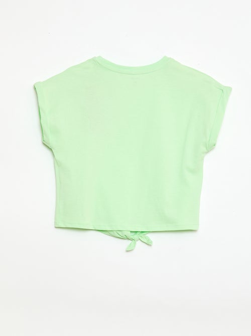 T-shirt con nodo in vita - Kiabi