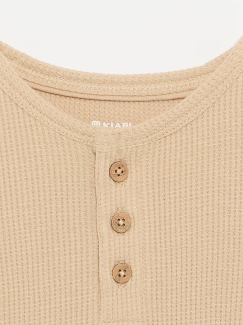 T-shirt con scollo alla tunisina - Kiabi T-shirt con scollo alla tunisina - Kiabi