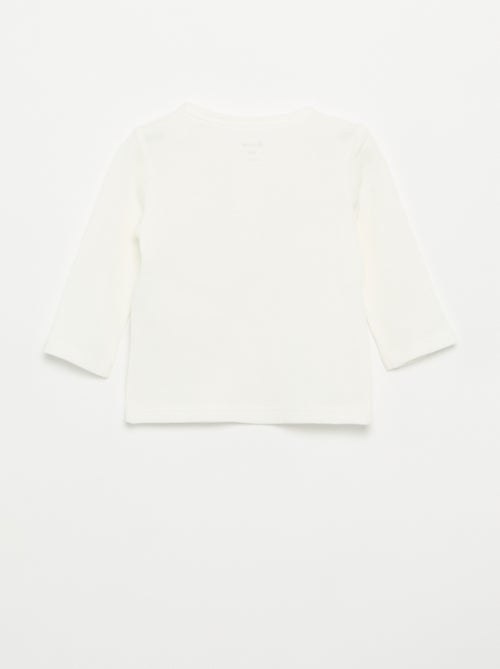 T-shirt con scollo alla tunisina - Kiabi T-shirt con scollo alla tunisina - Kiabi