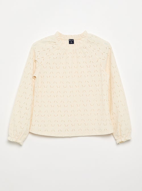 T-shirt con scollo elasticizzato e maniche raglan - Kiabi