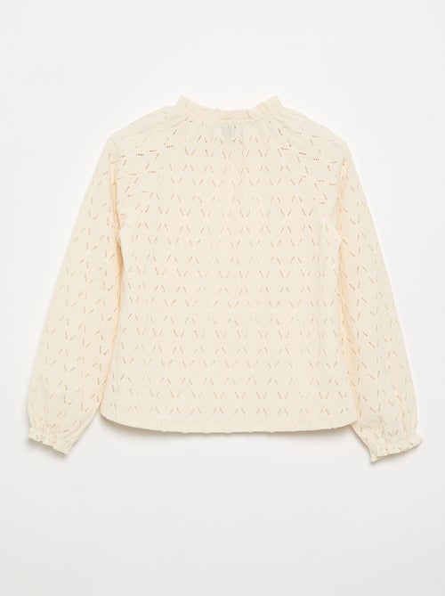 T-shirt con scollo elasticizzato e maniche raglan - Kiabi