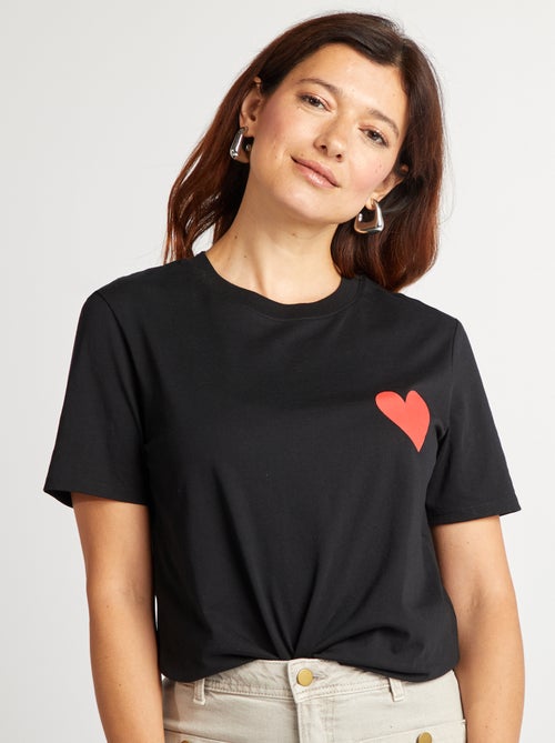 T-shirt con scritta EVJF - Kiabi