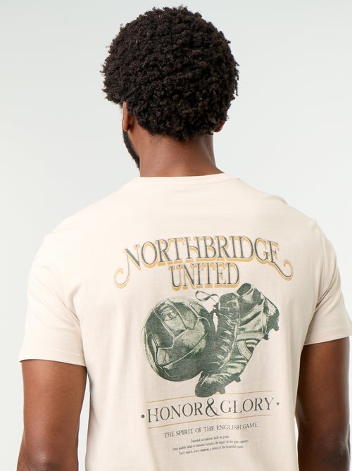 T-shirt con stampa fantasia a maniche corte - Kiabi