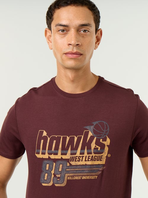 T-shirt con stampa fantasia a maniche corte - Kiabi