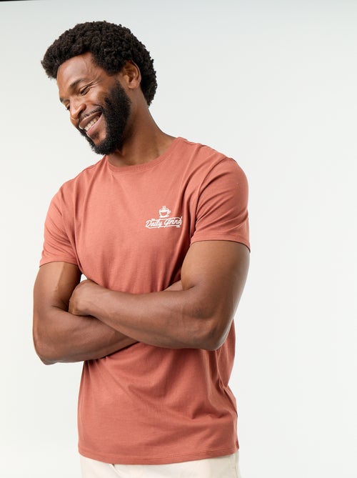 T-shirt con stampa fantasia a maniche corte - Kiabi