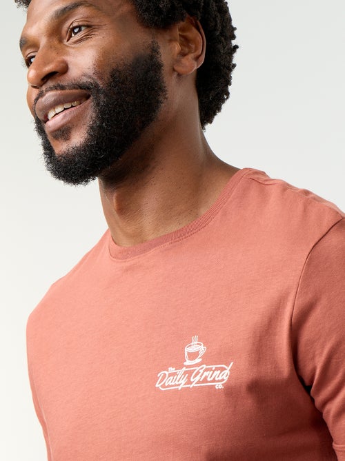 T-shirt con stampa fantasia a maniche corte - Kiabi