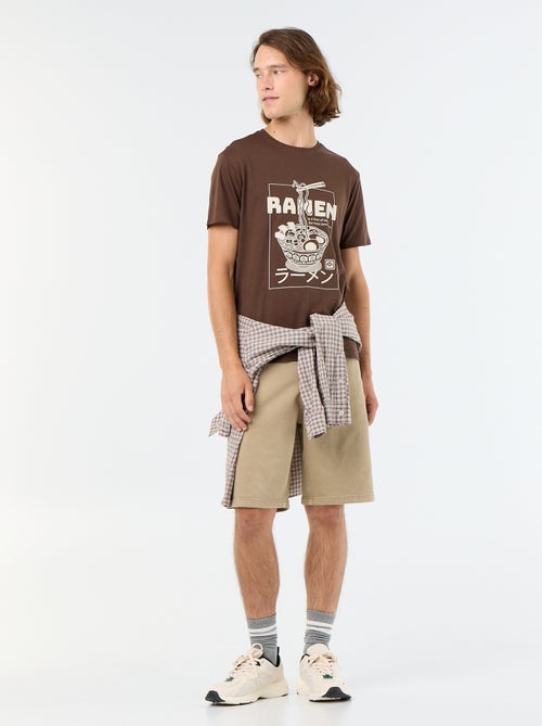 T-shirt con stampa fantasia a maniche corte - Kiabi