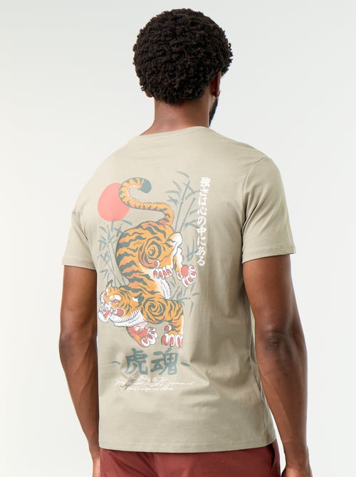 T-shirt con stampa fantasia a maniche corte - Kiabi