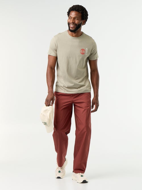 T-shirt con stampa fantasia a maniche corte - Kiabi