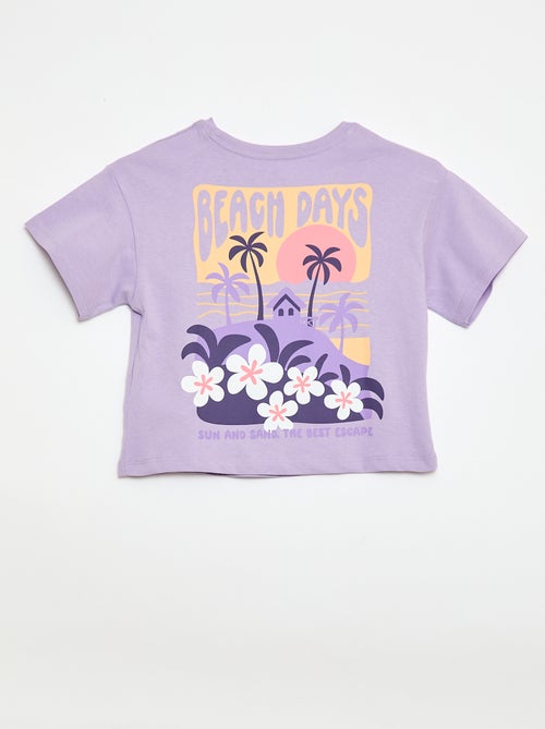 T-shirt coupe loose imprimé dos & poitrine - Kiabi