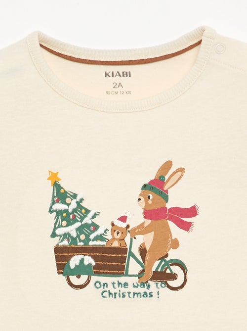 T-shirt de Noël à manches longues - Kiabi