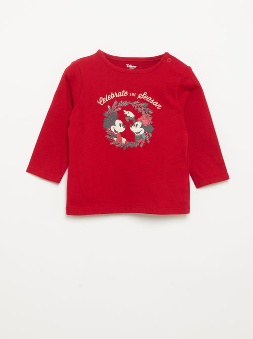T-shirt de Noël à manches longues 'Minnie' - Kiabi
