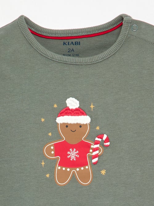 T-shirt de Noël à manches longues - Kiabi