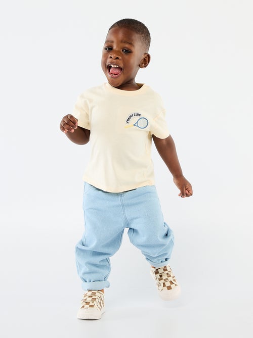 T-shirt + Denim Pants Set - 2 Pieces - Kiabi