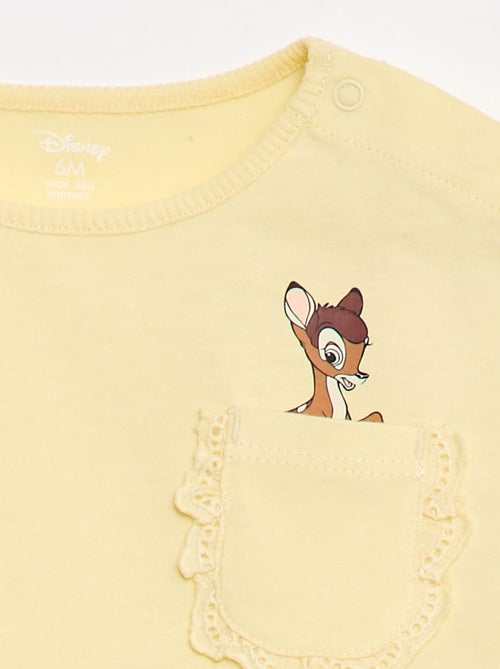 T-shirt 'Disney' à manches courtes et poche volantée - Kiabi