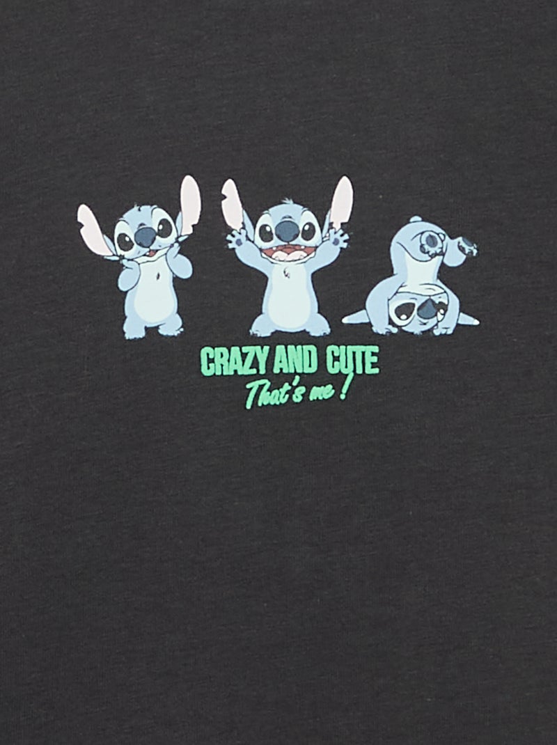 T-shirt 'Disney' à manches courtes Noir - Kiabi