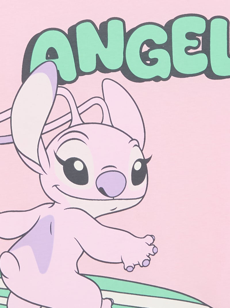 T-shirt 'Disney' à manches courtes Rose - Kiabi