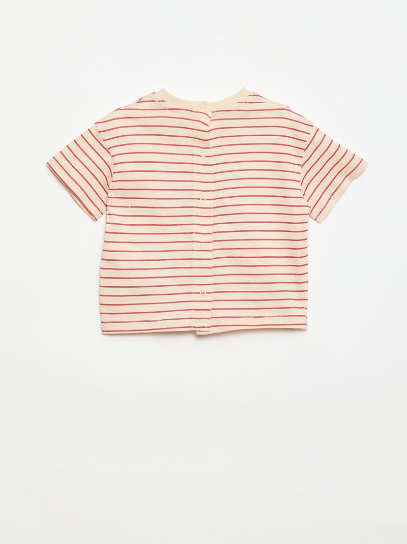 T-shirt 'Disney' à manches courtes Rouge - Kiabi