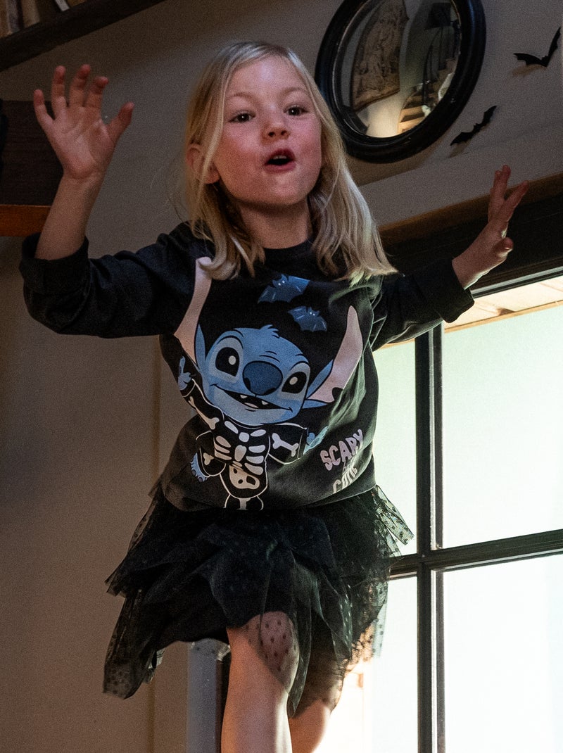 T-Shirt 'Disney' 'Halloween' mit langen Ärmeln Noir - Kiabi